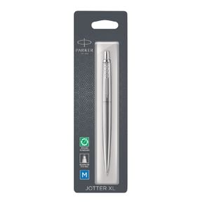 Parker Jotter XL Monochrome Silver Ballpoint Pen Blue