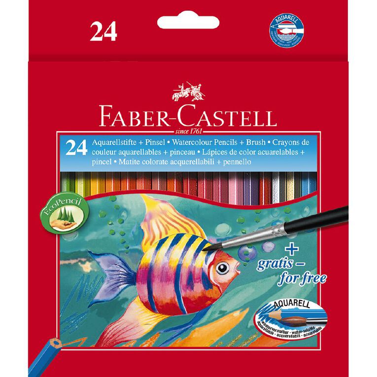 Faber-Castell Watercolour Pencils 24 Pack, , hi-res