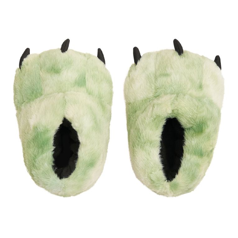 Young Original Senior Kids' 3D Claw Slippers, Green, hi-res