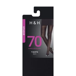 H&H Women's 70 Denier Opaque Tights 1 Pair