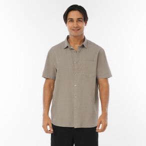 H&H Men's Short Sleeve Dobby Shirt
