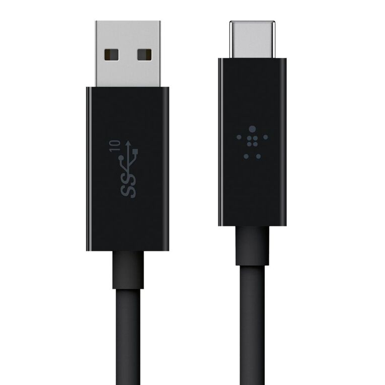 Belkin Usb 3.1 USB-C To USB-A Cable 1M Black Black, , hi-res