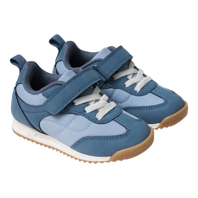 Young Original Junior Kids' Strap Sneakers, Grey, hi-res