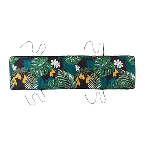 Living & Co Outdoor Bench Pad Flora Green Dark 127cm x 34cm x 5cm