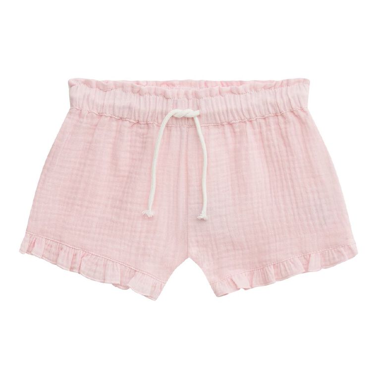 Young Original Toddler Muslin Shorts, Pink Light, hi-res