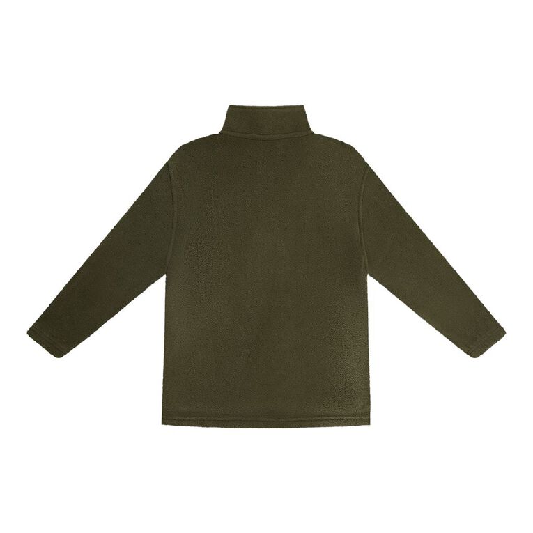 Back Country Kids' Fleece 1/4 Zip Sweatshirt, Green Dark, hi-res