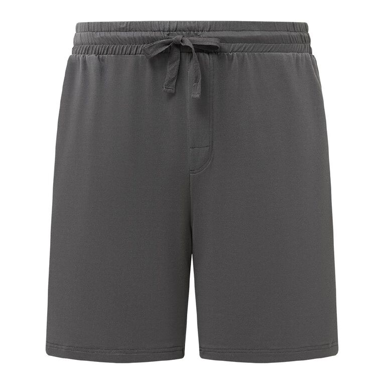 H&H Men's Comfy Pyjama Shorts, Grey Dark, hi-res