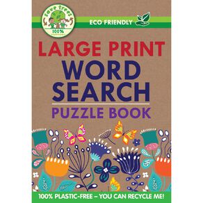 Eco Friendly Large Print Word Search Puzzle Book #1