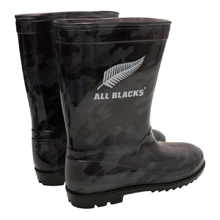 All Blacks Senior Kids' PVC Gumboots, Black, hi-res