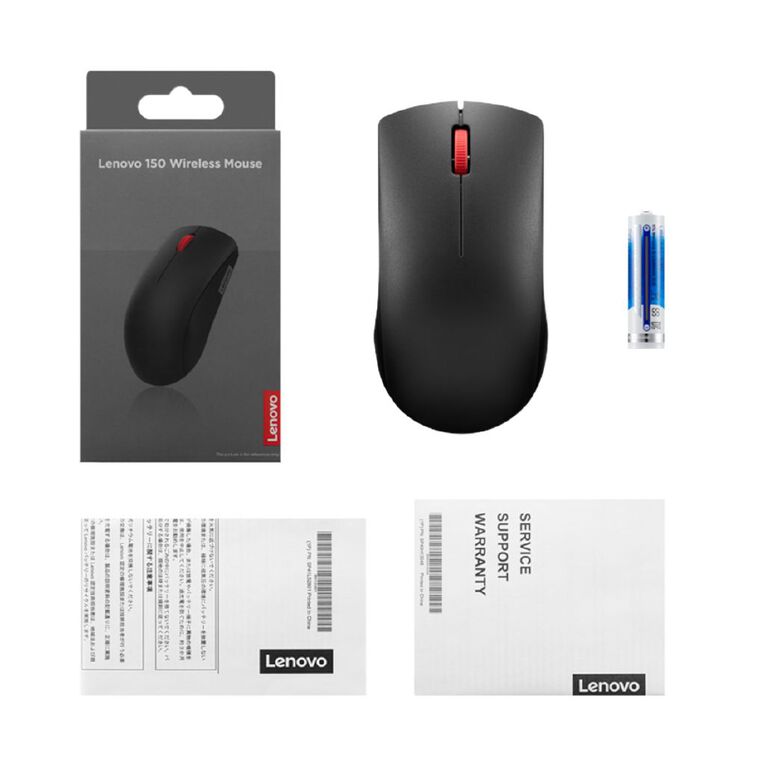 Lenovo 150 Wireless Mouse Black, , hi-res