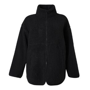 H&H Women's Plus Size Teddy Sherpa Jacket