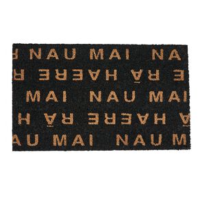 Living & Co Coir Doormat Haere Mai Natural 45cm x 75cm