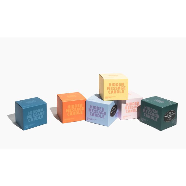 Living & Co Hidden Message Candle Blood Orange & Grapefruit Orange 250g, , hi-res