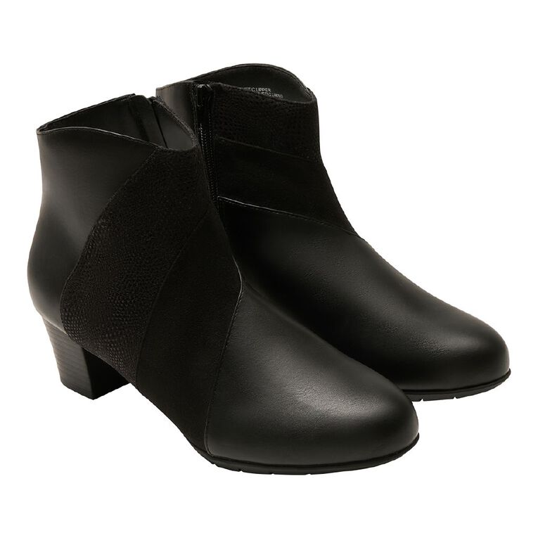 H&H Women's Helen Ankle Boots, Black, hi-res