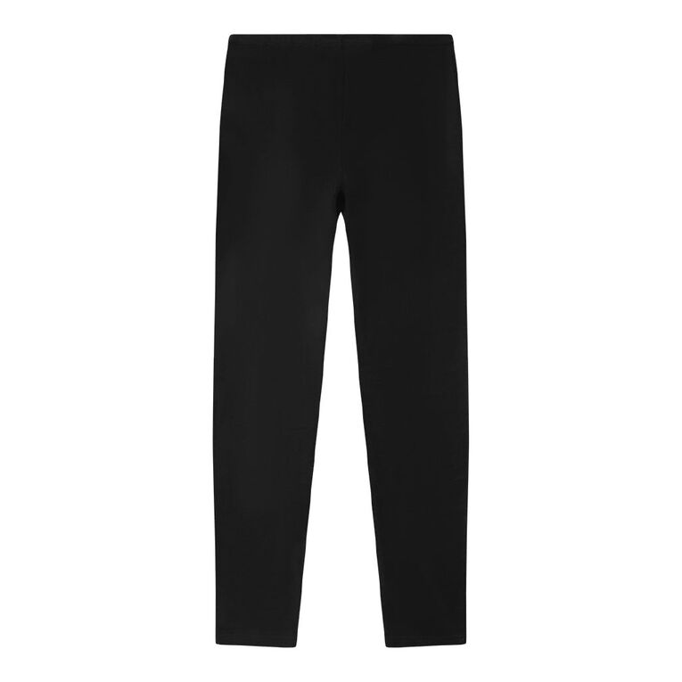 H&H Kids' Merino Thermal Leggings, Black, hi-res
