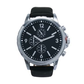 Men's Analogue Black Strap Watch
