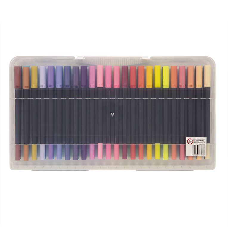 Uniti Dual Ended Watercolour Markers 48 Pack, , hi-res