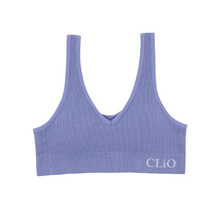Clio Teen Seamfree Padded Reversible Crop, Blue, hi-res