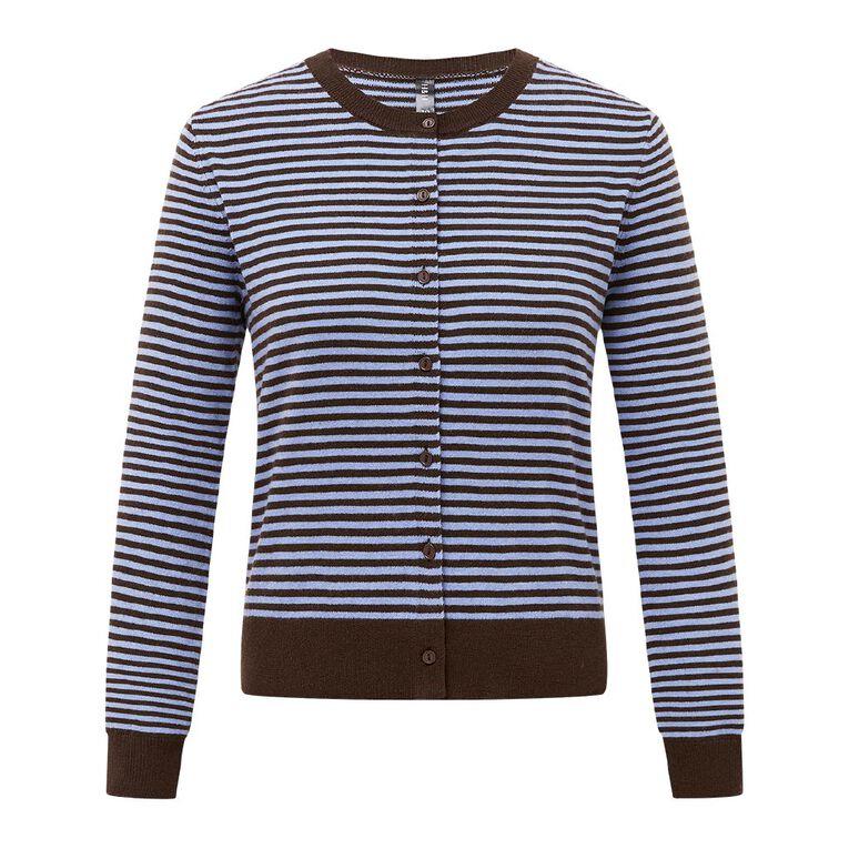 H&H Women's Essential Cardigan, Blue, hi-res