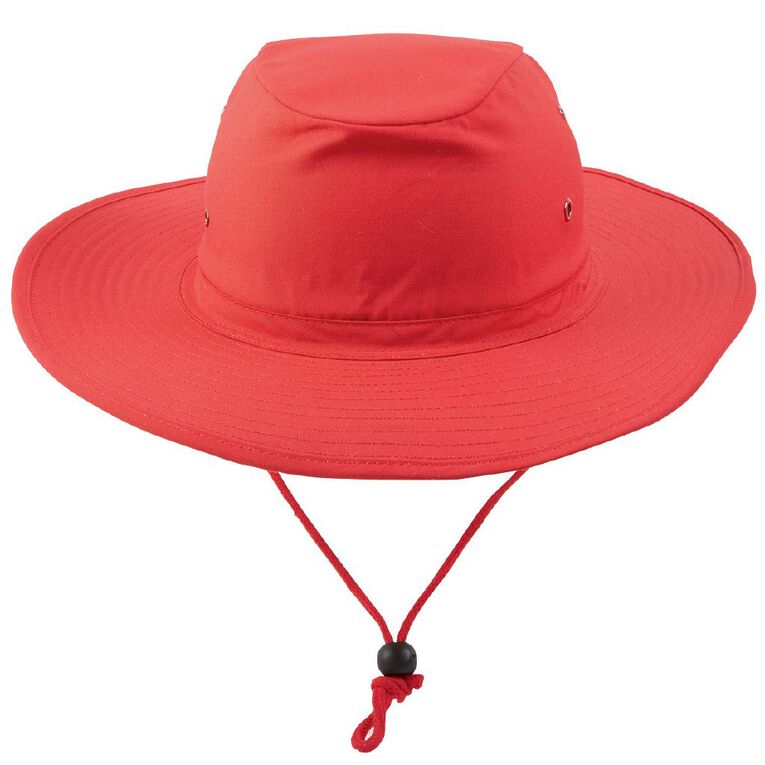 Schooltex Aussie Style Hat, Red Mid, hi-res
