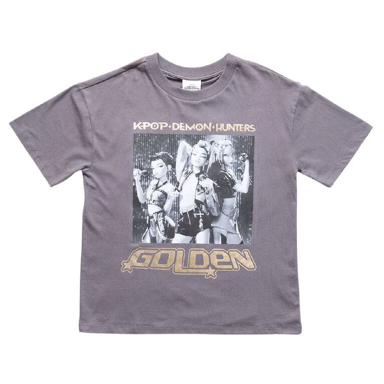 KPop Demon Hunters Short Sleeve Tee, Grey Dark, hi-res