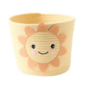 Living & Co Kids Cotton Rope Blend Basket Sunshine Yellow