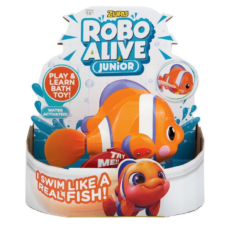 Zuru Robo Alive Junior Robotic Fish Assorted Assorted The Warehouse