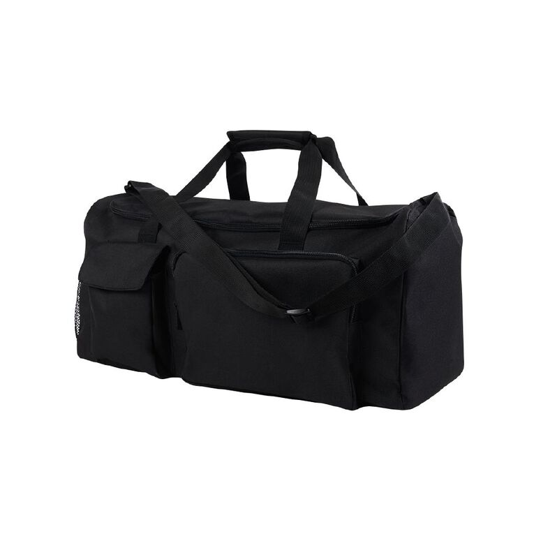 Living & Co 2 Pocket Duffle Bag Black 45L, , hi-res