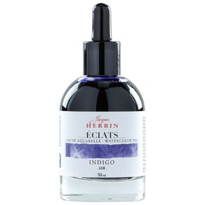 Jacques Herbin Eclats Watercolour Ink 410 Indigo 50ml