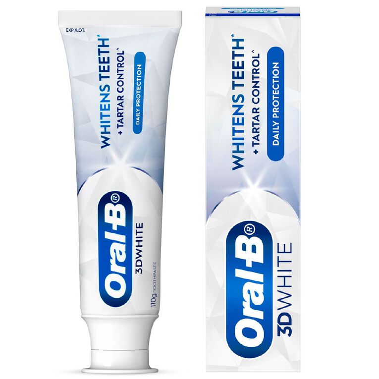 Oral-B 3D White Daily Protection Toothpaste 110g, , hi-res
