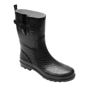 H&H Women's Croc Design 3/4 Length Gumboots