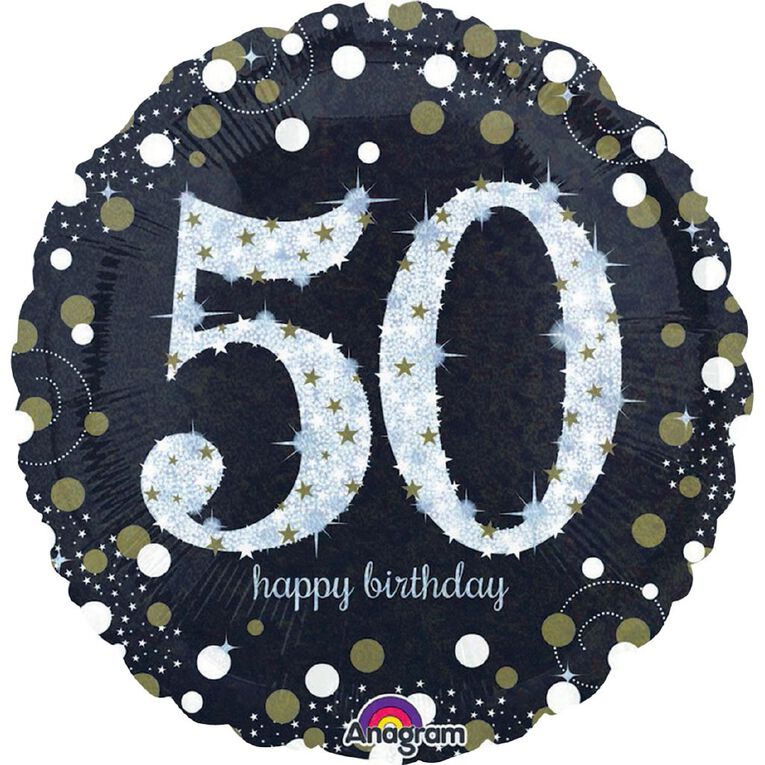 Anagram 45cm Standard Sparkling 50 Balloon, , hi-res