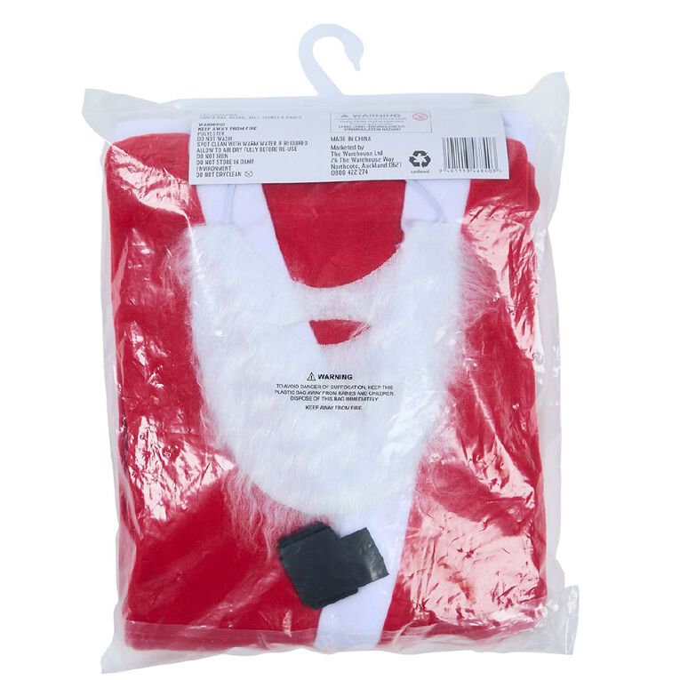 Wonderland Novelty Santa Suit Adult One Size, , hi-res