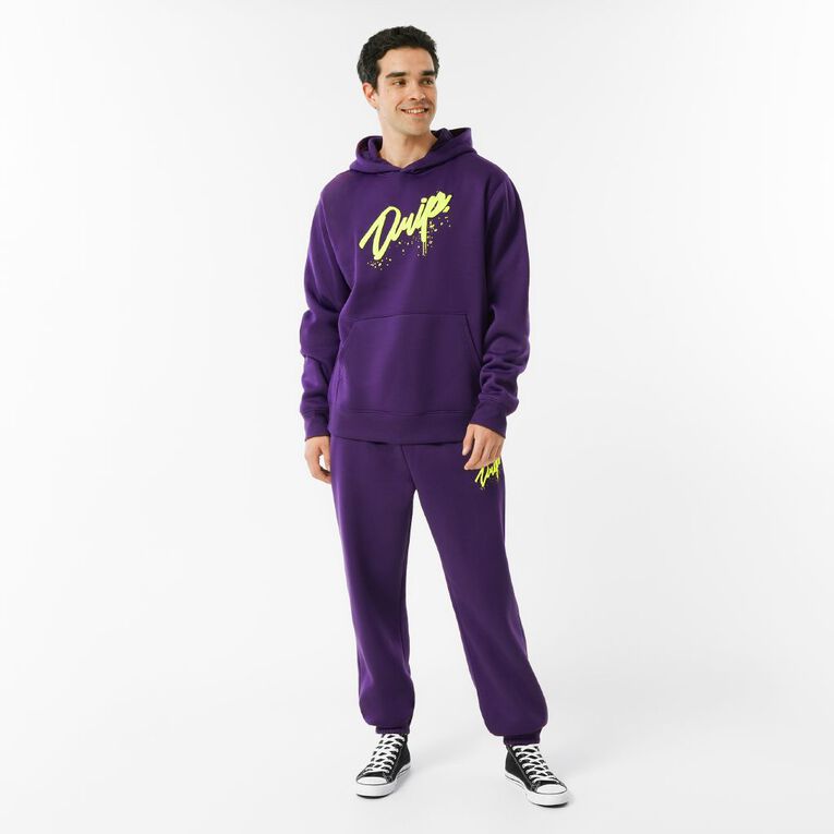 Garage Men's Hooded Sweat Graphic, Purple Dark, hi-res
