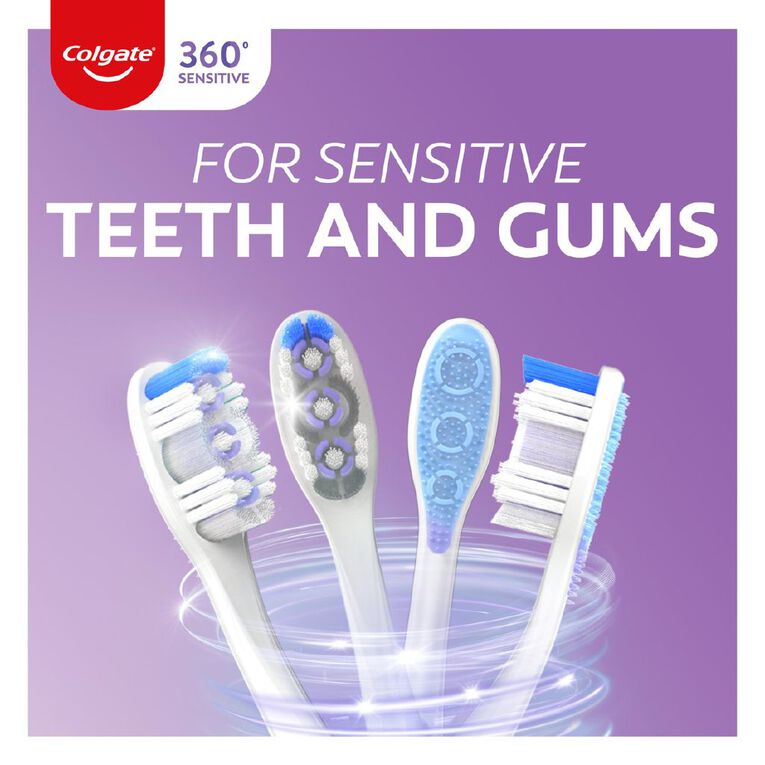 Colgate 360 Sensitive Pro Relief Toothbrush 2 Pack, , hi-res