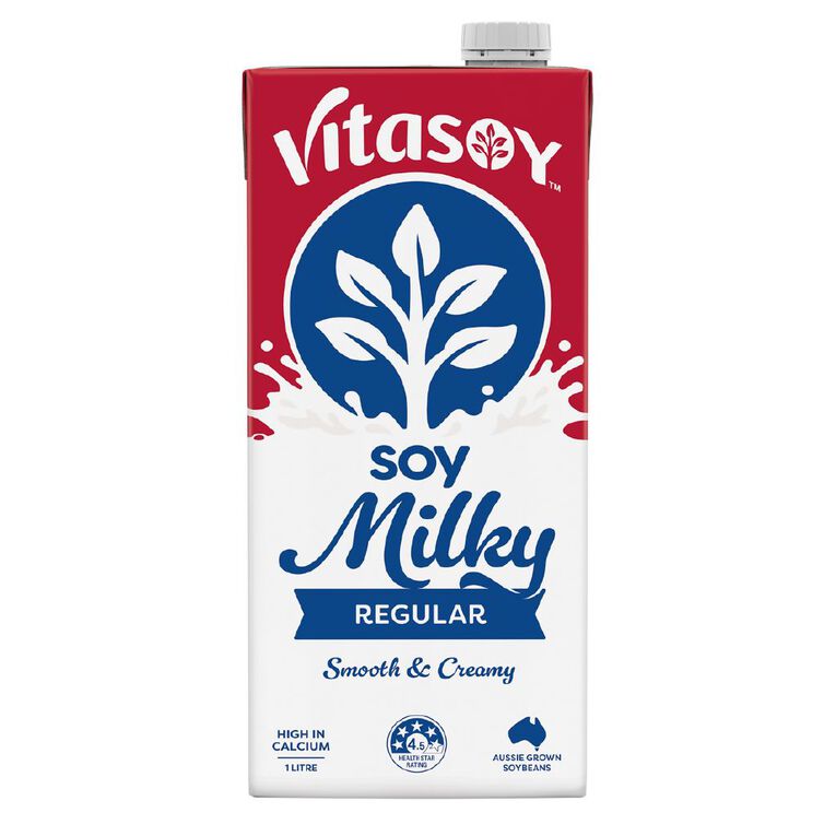 Vitasoy Soy Milky Regular UHT 1L, , hi-res