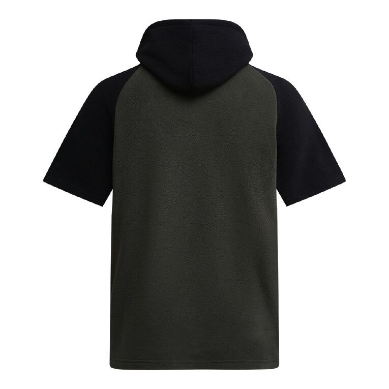 Back Country Adults' Short Sleeve Fleece Hooded Tee, Green/Black, hi-res
