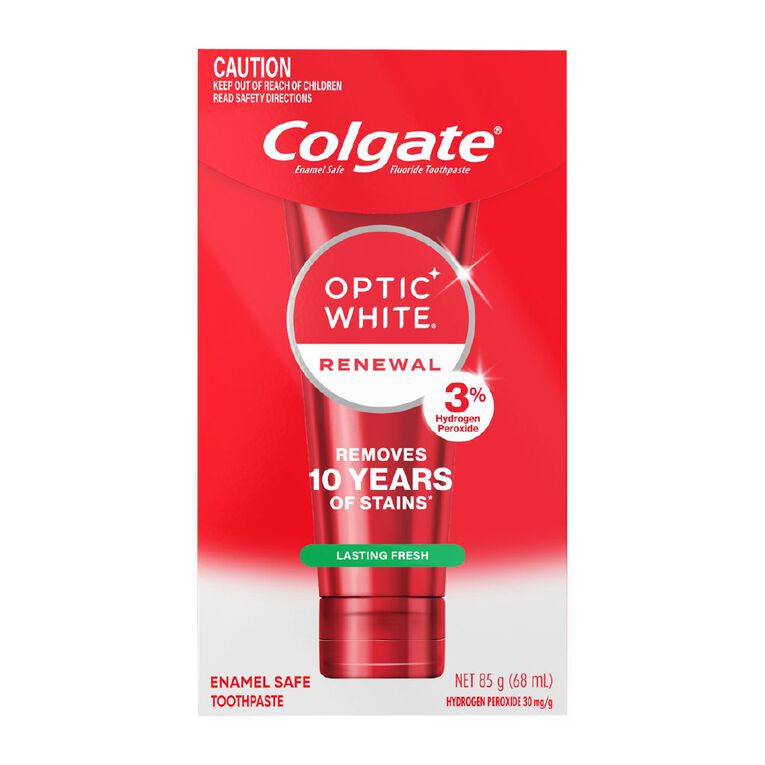Colgate Optic White Renewal Lasting Fresh Toothpaste 85g, , hi-res