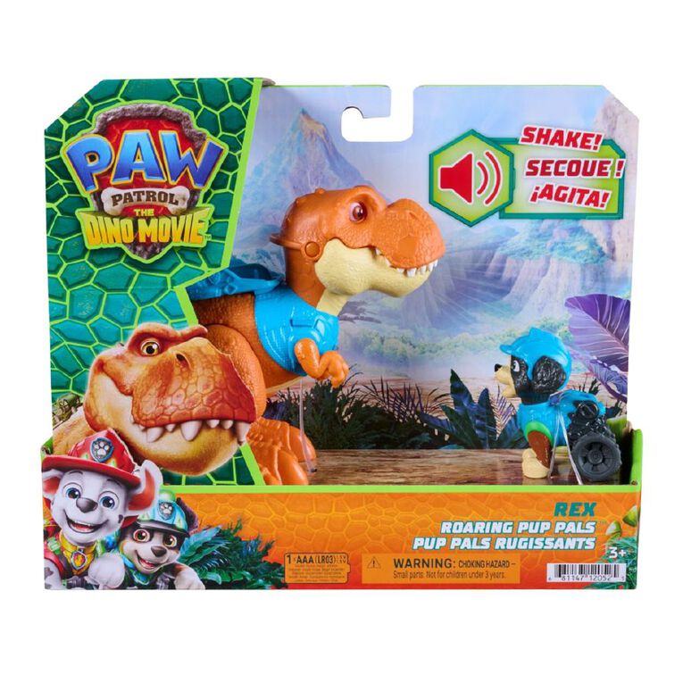 Paw Patrol The Dino Movie Roaring Pup Pals Rex, , hi-res