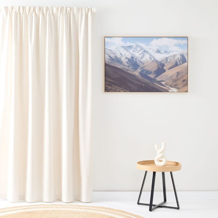 Living & Co Studio Curtains Natural 150-230cm Wide/205cm Drop, , hi-res
