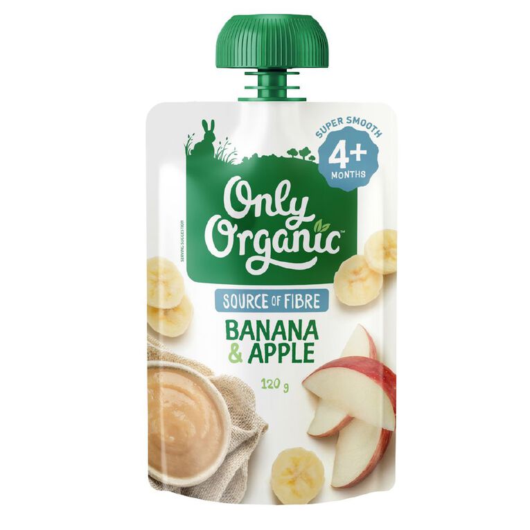 Only Organic Banana & Apple 4+ Months, , hi-res