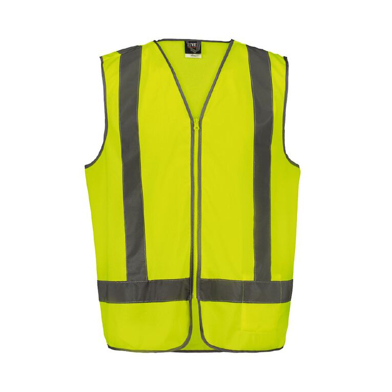 Rivet Hi Vis Vest, Yellow, hi-res