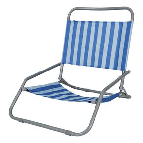 Living & Co Lowfold Beach Chair Regatta Stripe