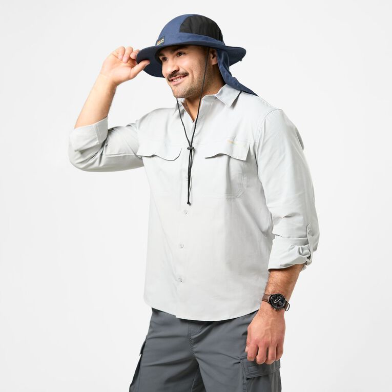 Back Country Men's Panel Legionnaire Hat, Navy, hi-res