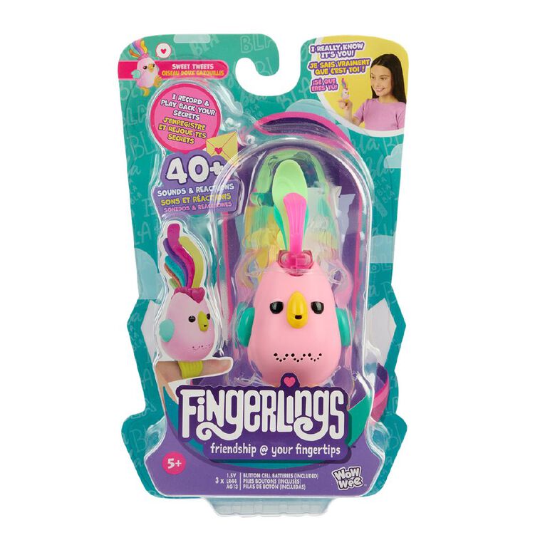 Fingerlings Interactive Bird Assorted, , hi-res