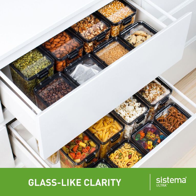 Sistema Ultra Tritan Canister Square Black 1.9L, , hi-res