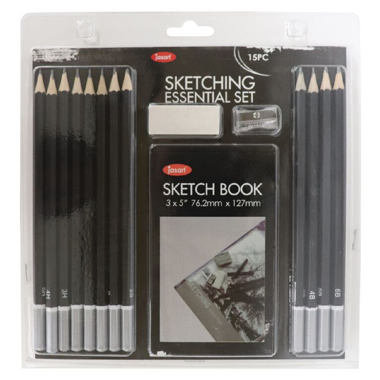 Jasart Essential Sketching Set 15 Piece, , hi-res