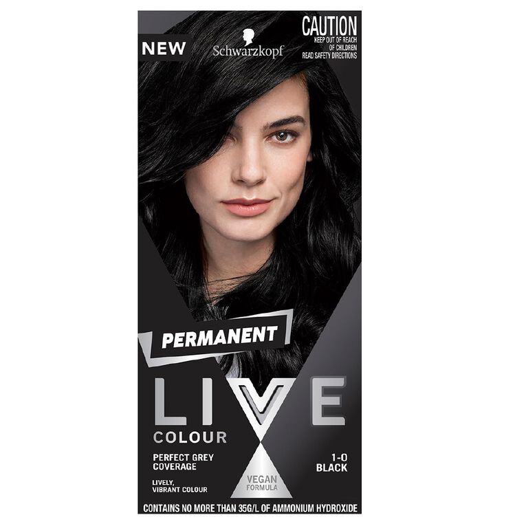 Schwarzkopf Permanent LIVE Colour 1.0 Black, , hi-res