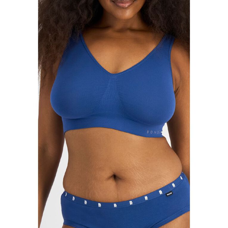 B FOR BONDS Women's Comfy Crop, Blue Dark, hi-res