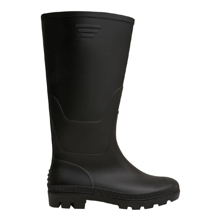H&H Women's PVC Work Boots, Black, hi-res